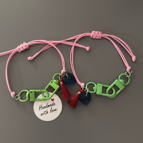 Mommy and Me Bracelet Set - Red and Purple - Picture 1 of 2